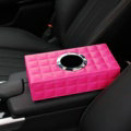 Elegant Leather Car Tissue Paper Box Holder Case Vehicle Interior Accessories - Rose