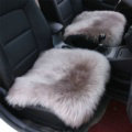 High Quality Wool Universal Car Seat Cushion Winter Fur One Piece Pads 1pcs - Bean Paste