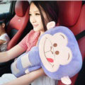 Large Monkey Plush Car Safety Seat Belt Covers Shoulder Pads PP Cotton for Childen 1pcs - Purple