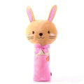 Large Rabbit Plush Car Safety Seat Belt Covers Shoulder Pads PP Cotton for Childen 1pcs - Pink