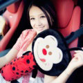 New Large Plush Beatle Car Safety Seat Belt Covers Shoulder Pads Pillow for Childen 1pcs - Red