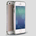 Quality Bling Aluminum Bumper Frame Cover Diamond Shell for iPhone 7S - Grey