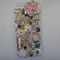 Bling S-warovski crystal cases Flower diamond cover for iPhone 8 - Pink