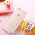 Cute Transparent Rabbit Covers Ears Silicone Cases for iPhone 8 - White