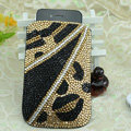Luxury Bling Holster Covers Crystal diamond leather Cases for iPhone 8 - Gold