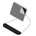 Micro-suction Universal Bracket Phone Holder for iPhone 8 - Black