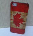 Retro Canada flag Hard Back Cases Covers Skin for iPhone 8