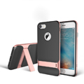 Rock Aluminum Bumper Frame Case for iPhone 8 Support Silicone Pack Cover - Rose