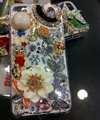 Bling S-warovski crystal cases Flower Butterfly diamond cover for iPhone 8 Plus - White