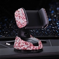 Bling Crystal Car Phone Holder Magnetic Air Vent Mount Mobile Stand Magnet Support Cell GPS - Pink