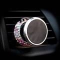 Diamond Crystal Car Phone Holder Magnetic Air Vent Mount Mobile Stand Magnet Support Cell GPS - Pink