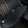 Leather Flower Ice Silk Car Back Row Seat Cushion Woman Rear Long Pads - Black