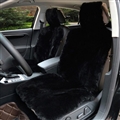 Luxury Australia Wool Car Seat Cushion Winter 100% Genuine Fur Sheepskin 3pcs Sets - Black