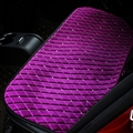 Winter Diamond Plush Car Rear Seat Cushion Woman Universal Automobile Pads 1pcs - Purple