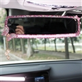 Butterfly Gorgeous Bling Bling Diamonds Crystal Car Rearview Mirror Auto Brilliant Rearview Mirror - Pink