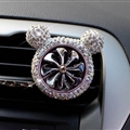 Abs Crystal Bling Bling 1pcs Car Air-Purify Clip Auto Air Out Perfume Clip - White