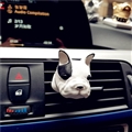 Cute Ornaments French Bulldog Car Decoration Air Freshener Solid Perfume Dog - Black White