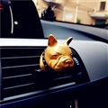 Cute Ornaments French Bulldog Car Decoration Air Freshener Solid Perfume Dog - Gold