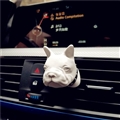 Cute Ornaments French Bulldog Car Decoration Air Freshener Solid Perfume Dog - White