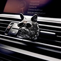 Cute Ornaments French Bulldog Car Decoration Air Freshener Solid Perfume Dog With Sunglasses - Black