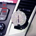 Diamonds Bling Bling 1pcs Car Air-Purify Clip Auto Air Out Perfume Clip - AB White