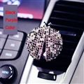 Diamonds Bling Bling 1pcs Car Air-Purify Clip Auto Air Out Perfume Clip - Purple