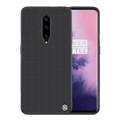 Classic Nillkin Textured Shield Back Hard Cases Skin Covers for OnePlus 7 Pro - Black