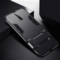 Originality Anti Fall Full Covers Silicone Hard Shell Gasbag Back Cases for OnePlus 7 Pro - Black + Holder