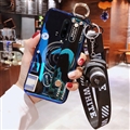 Personality Camera Silicone Lanyard Covers Wristband Back Shell Soft Cases For OnePlus 7 - Blue