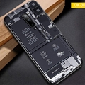 Trendy Matte Silica Gel Shell TPU Shield Back Soft Cases Skin Covers for OnePlus 7 Pro - Circuit