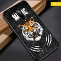 Trendy Matte Silica Gel Shell TPU Shield Back Soft Cases Skin Covers for OnePlus 7 Pro - Tiger