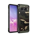 Camouflage Matte Silica Gel Shell TPU Shield Back Hard Cases Skin Covers for Samsung Galaxy S10 - Green