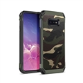 Camouflage Matte Silica Gel Shell TPU Shield Back Hard Cases Skin Covers for Samsung Galaxy S10 Lite S10E - Green