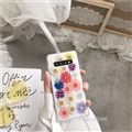 Flower Matte Silica Gel Shell TPU Shield Back Soft Cases Skin Covers for Samsung Galaxy S10 Lite S10E - Colorful