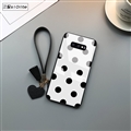 Heart Mirror Surface Silicone Glass Covers Protective Back Cases For Samsung Galaxy S10 Lite S10E - White 02