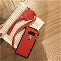Lanyard Lattices Silica Gel Shell TPU Shield Back Soft Cases Skin Covers for Samsung Galaxy Note9 - Red