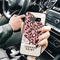 Lanyard Leopard Print Mirror Surface Silicone Glass Covers Protective Back Cases For Samsung Galaxy S10 Plus S10+ - Pink