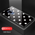 Lovers Polka Dots Mirror Surface Silicone Glass Covers Protective Back Cases For Samsung Galaxy S9 Plus S9+ - Black