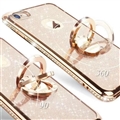 Luxury Rhinestone Holder Soft Case Protective Shell Cover for Samsung Galaxy S8 - Gold