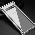 Ultrathin Cases Metal Cover Bumper Frame Protective Shell for Samsung Galaxy S10 - Silver