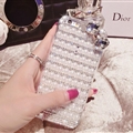 Bow Pearl Covers Rhinestone Diamond Cases For iPhone 6 Plus - Crystal