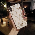 Chain Pearl Covers Rhinestone Diamond Cases For iPhone 7 Plus - 01