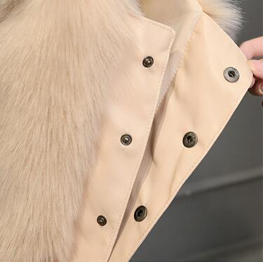 Cheap Cute Elegant Faux Fox Fur Vest Fashion Women Overcoat - Pink