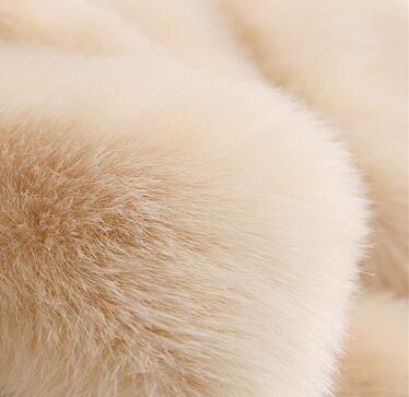 Cheap Cute Elegant Faux Fox Fur Vest Fashion Women Overcoat - Pink