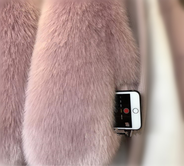 Cheap Winter Warm Faux Fur Vests Fashion Women Waistcoat - Pink