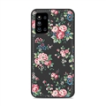 Leather Pattern Countryside Flower Shield Silicone Soft Cases Back Covers For Samsung Galaxy F52 5G - Black 01