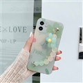 Personality Girl Silicone Wrist Covers Soft Back Shell Chain Cases For Huawei Honor 30 Pro+ - Green Flower