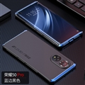 Ultrathin Super Metal Frame Matte Hard Cases Skin Covers For Huawei Honor 50 Pro - Black Blue