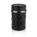 Portable Funky Car Ashtray with Led Light Crystal Bling Bling Car Ash Tray Storage Cup Holder for Girls Woman - Black