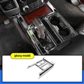 Original ABS Automobile Console Gear Shift Knob Box Panel Cover Car Shifters Decor For Ford F-150 - Silver